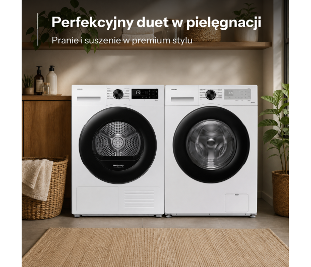 ZESTAW Samsung Suszarka DV90DG52A0AEEO+Pralka WW90CGC04DAH+Łącznik - 1570569 - zdjęcie 2